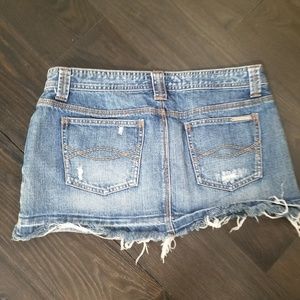 Abercrombie distressed Jean Skirt